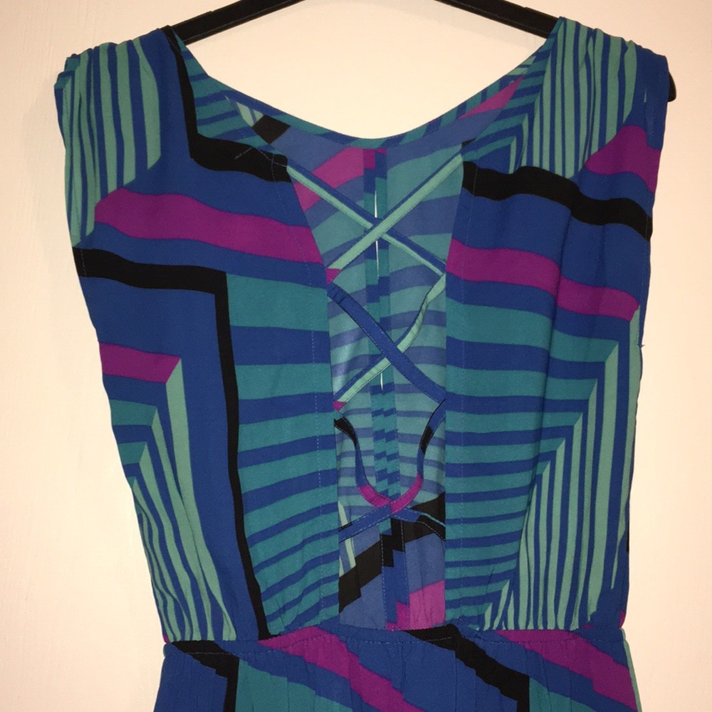 Miss Selfridge Retro Stripe Summer Dress - Picture 3 of 4